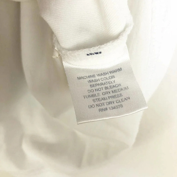 Vineyard Vines Shirt Men Medium White Spell Out Short Sleeve Casual Preppy * - Picture 4 of 4